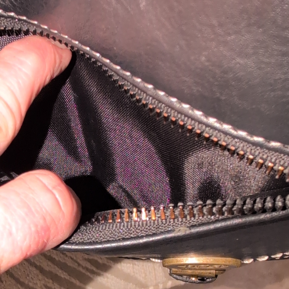 b.o.c. Black vegan Leather Backpack with WhitecStitch Detail - Picture 10 of 13
